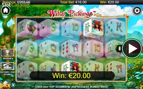 Witch Pickings Dice Game .
